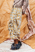 Load image into Gallery viewer, AW25 TOSHI WIDE RUCHE PANTS - CANARY CHECK