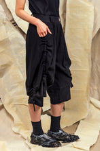 Load image into Gallery viewer, SL27 TOSHI WIDE RUCHE PANTS - OBSIDIAN
