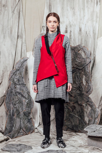 アメリ 24AW FLUFFY UTILITY VEST WITH DRESS アメリ 24AW FLUFFY UTILITY VEST WITH DRESS AW24 UZURI ZIP