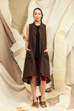 Load image into Gallery viewer, SL27 VELEDA DUSTER VEST - BURNT UMBER