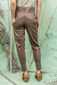 SL26 ZEPHYN SLIM LINE PANTS - BURNT UMBER
