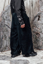 Load image into Gallery viewer, AW24 LYNDON BUTTON FLARE PANTS - OBSIDIAN CHENILLE