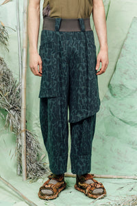 SL26 ADDIS LAYERED WIDE PANTS - JADE