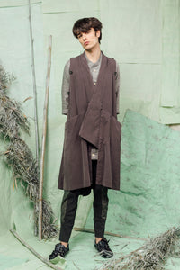 SL26 AKIYA KIMONO DETACH JACKET - SLATE ACIDWASH