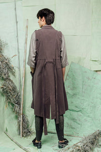SL26 AKIYA KIMONO DETACH JACKET - SLATE ACIDWASH