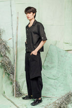 Load image into Gallery viewer, SL26 CADEAU BOXY SHIRT JACKET - OBSIDIAN PINSTRIPE