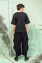 Load image into Gallery viewer, SL26 CASSIA UNISEX KNIT TOP - OBSIDIAN