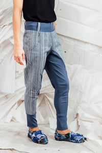 SL25 ENZI SLIM LINE PANTS - DENIM RESORT STRIPE