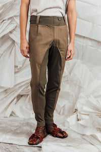 SL25 ENZI SLIM LINE PANTS - OLIVE KHAKI