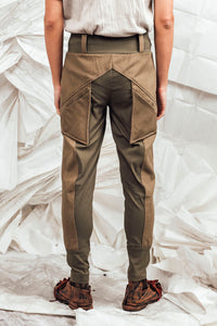 SL25 ENZI SLIM LINE PANTS - OLIVE KHAKI