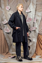 Load image into Gallery viewer, AW26 ETIEN LONG COWL JACKET - CHARCOAL FLECK