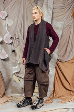 Load image into Gallery viewer, AW26 FIANE WRAP VEST - MERLOT CHEVRON