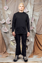 Load image into Gallery viewer, AW26 GIAN LONG SLEEVE POCKET TOP - OBSIDIAN