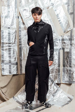 Load image into Gallery viewer, AW23 JETT PANEL KNIT TOP - OBSIDIAN MARBLE