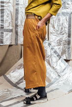 Load image into Gallery viewer, AW23 JUNG BUTTON FLARE PANTS - GOLD MUSTARD