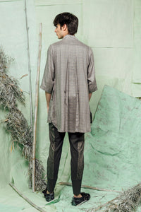 SL26 KAIEN LONG SHIRT - RIVERSTONE CHECK