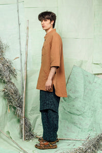 SL26 KAIEN LONG SHIRT - GOLD SAND
