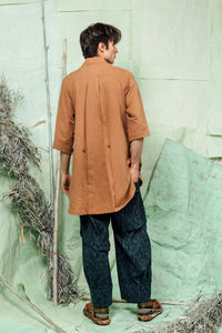 SL26 KAIEN LONG SHIRT - GOLD SAND
