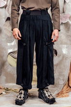Load image into Gallery viewer, AW26 LYNDON BUTTON FLARE PANTS - OBSIDIAN CHENILLE