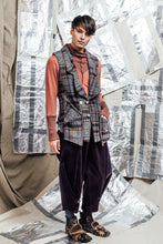Load image into Gallery viewer, menswear plaid wool tailored vest