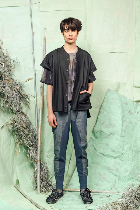 SL26 MANI CONVERTIBLE SQUARE TOP - CHARCOAL MARLE