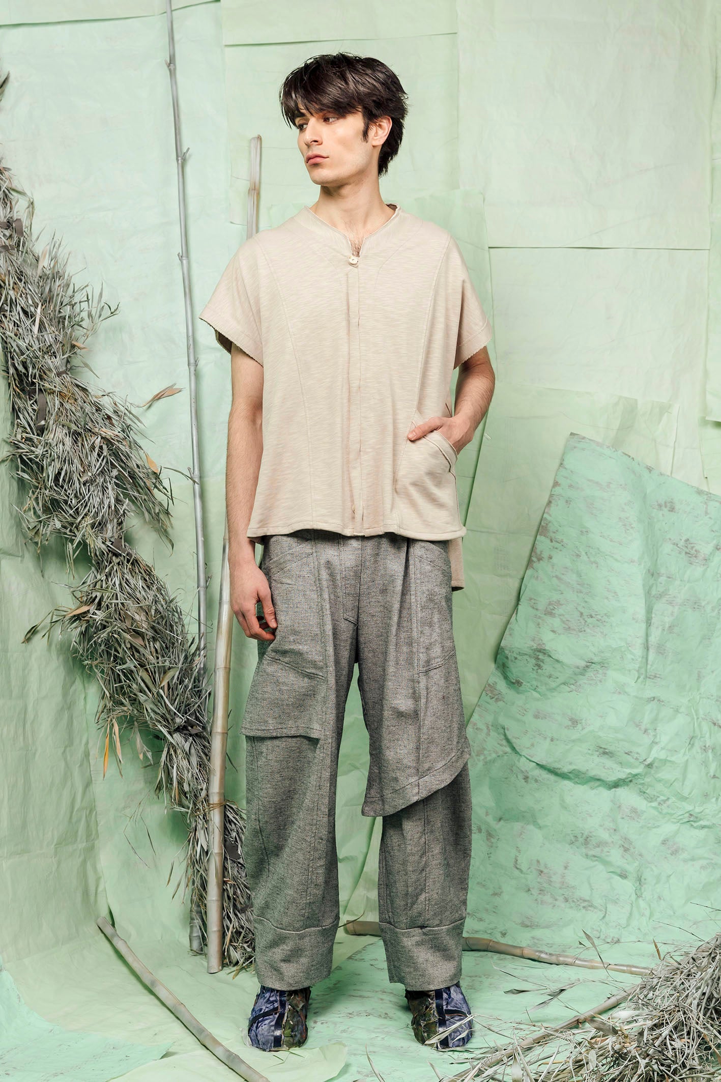 SL26 MANI CONVERTIBLE SQUARE TOP - IVORY STONE