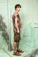 Load image into Gallery viewer, SL26 MANI CONVERTIBLE SQUARE TOP - KHAKI SALMON