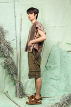 Load image into Gallery viewer, SL26 MANI CONVERTIBLE SQUARE TOP - KHAKI SALMON
