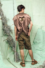 Load image into Gallery viewer, SL26 MANI CONVERTIBLE SQUARE TOP - KHAKI SALMON