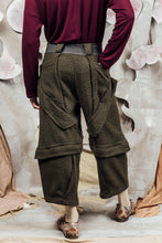 Load image into Gallery viewer, AW26 ORFEO ZIP LEG WIDE PANTS - FOREST CHEVRON