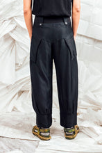 Load image into Gallery viewer, SL25 ORIME WIDE FOLD PANTS - OBSIDIAN TWILL