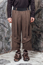 Load image into Gallery viewer, AW24 PLICA DOUBLE CUFF PANTS - CEDARWOOD CHECK