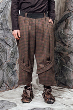 Load image into Gallery viewer, AW24 PLICA DOUBLE CUFF PANTS - CEDARWOOD CHECK