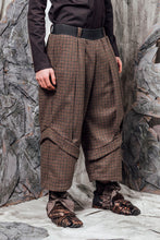 Load image into Gallery viewer, AW24 PLICA DOUBLE CUFF PANTS - CEDARWOOD CHECK