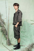 Load image into Gallery viewer, SL26 RENZO KIMONO ZIP JACKET - CHARCOAL