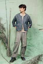 Load image into Gallery viewer, SL26 RENZO KIMONO ZIP JACKET - DENIM