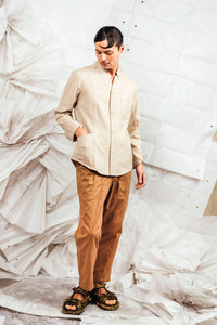 SL25 ROANIN TAILORED SHIRT JACKET - SANDSTONE