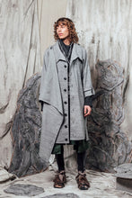 Load image into Gallery viewer, AW24 THORNE DRAPE TRENCH - ASH SLUB