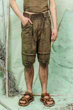Load image into Gallery viewer, SL26 TOMIS OVERALL SHORTS - ARMY BRUSHSTROKE