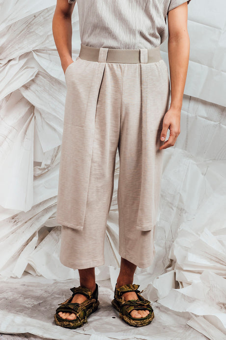 SL25 TORHI  WIDE LEG PANTS - IVORY STONE