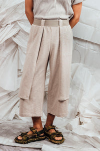 SL25 TORHI  WIDE LEG PANTS - IVORY STONE