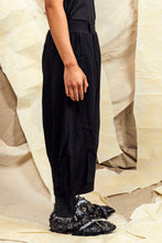 Load image into Gallery viewer, SL27 TOSHI WIDE RUCHE PANTS - OBSIDIAN