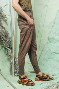 SL26 ZEPHYN SLIM LINE PANTS - BURNT UMBER