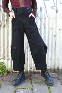 AW25 ORIME WIDE FOLD PANTS - OBSIDIAN SLUB