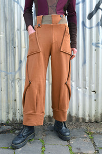 AW25 ORIME WIDE FOLD PANTS - TOFFEE