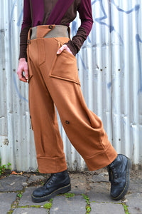 AW25 ORIME WIDE FOLD PANTS - TOFFEE