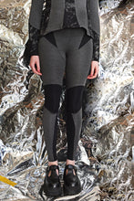 Load image into Gallery viewer, AW23 TARAN PANELED LEGGINGS - OBSIDIAN CHARCOAL