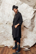 Load image into Gallery viewer, unisex wool obsidian scarf tunic dress 
