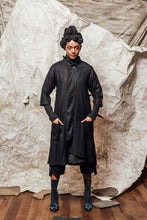Load image into Gallery viewer, unisex wool onyx twill long jacket 