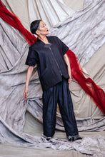 Load image into Gallery viewer, Italian denim zip kimono short jacket